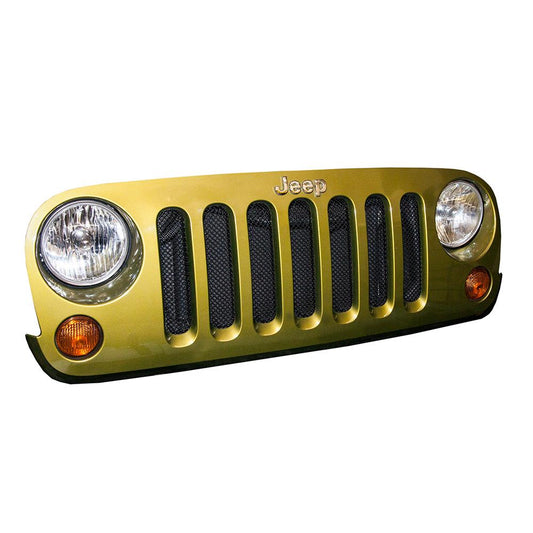2007-18 Jeep JK 1-Piece Mesh Grille | Black