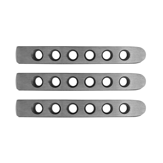 2007-18 Jeep JK 2 Door Handle Inserts | 3 Pcs | Silver