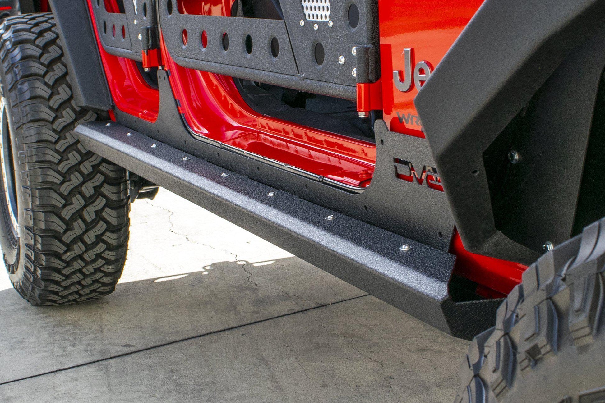 2007-18 Jeep JK 4-Door Rock Sliders With Rock Skins