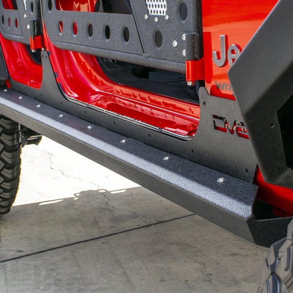 2007-18 Jeep JK 4-Door Rock Sliders With Rock Skins