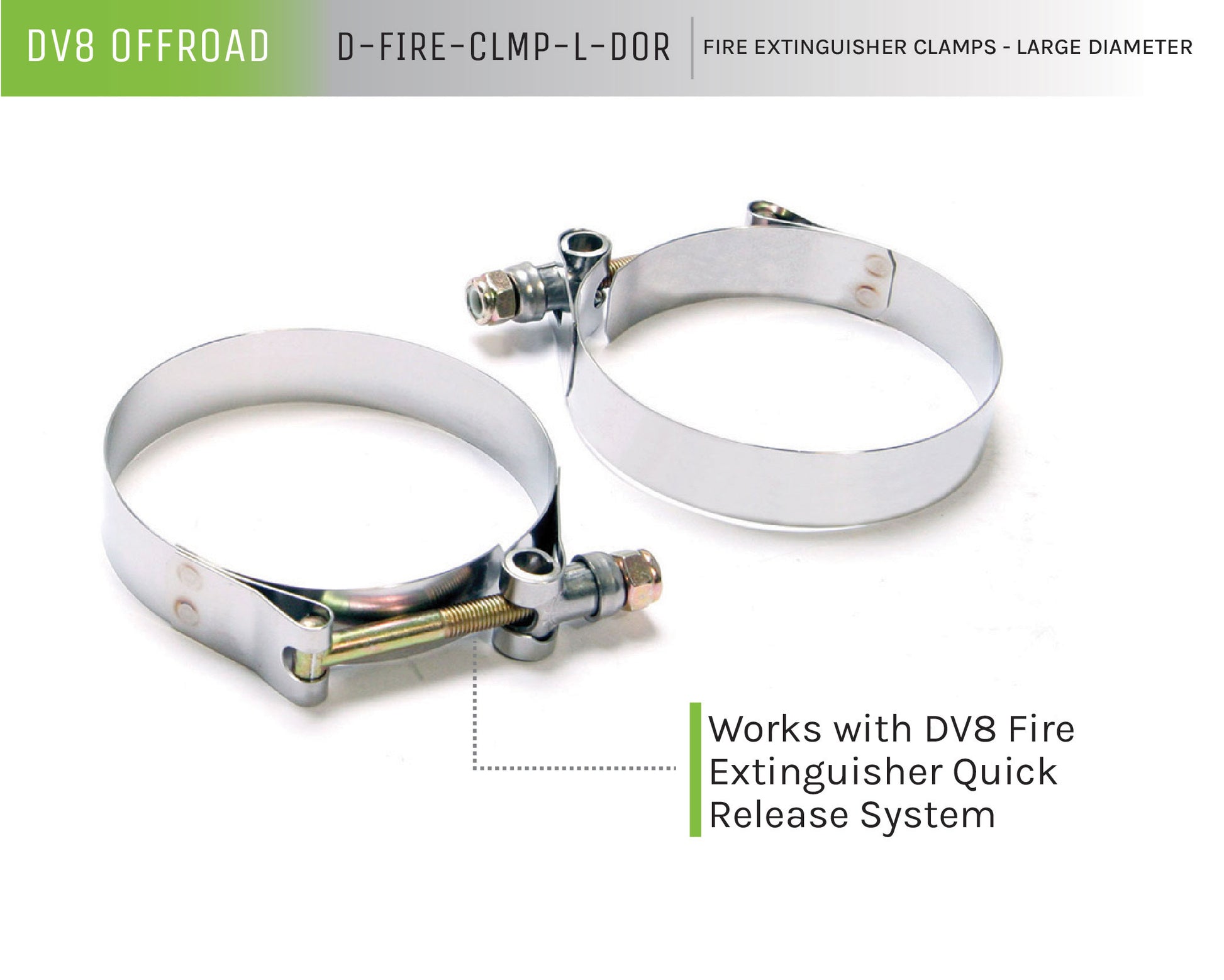 Fire Extinguisher Clamps | Large Diameter