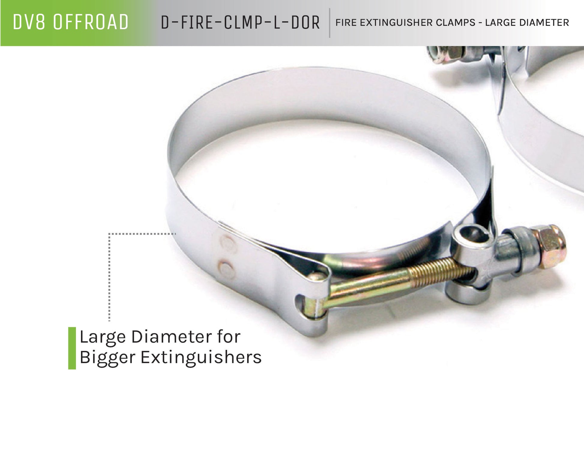 Fire Extinguisher Clamps | Large Diameter