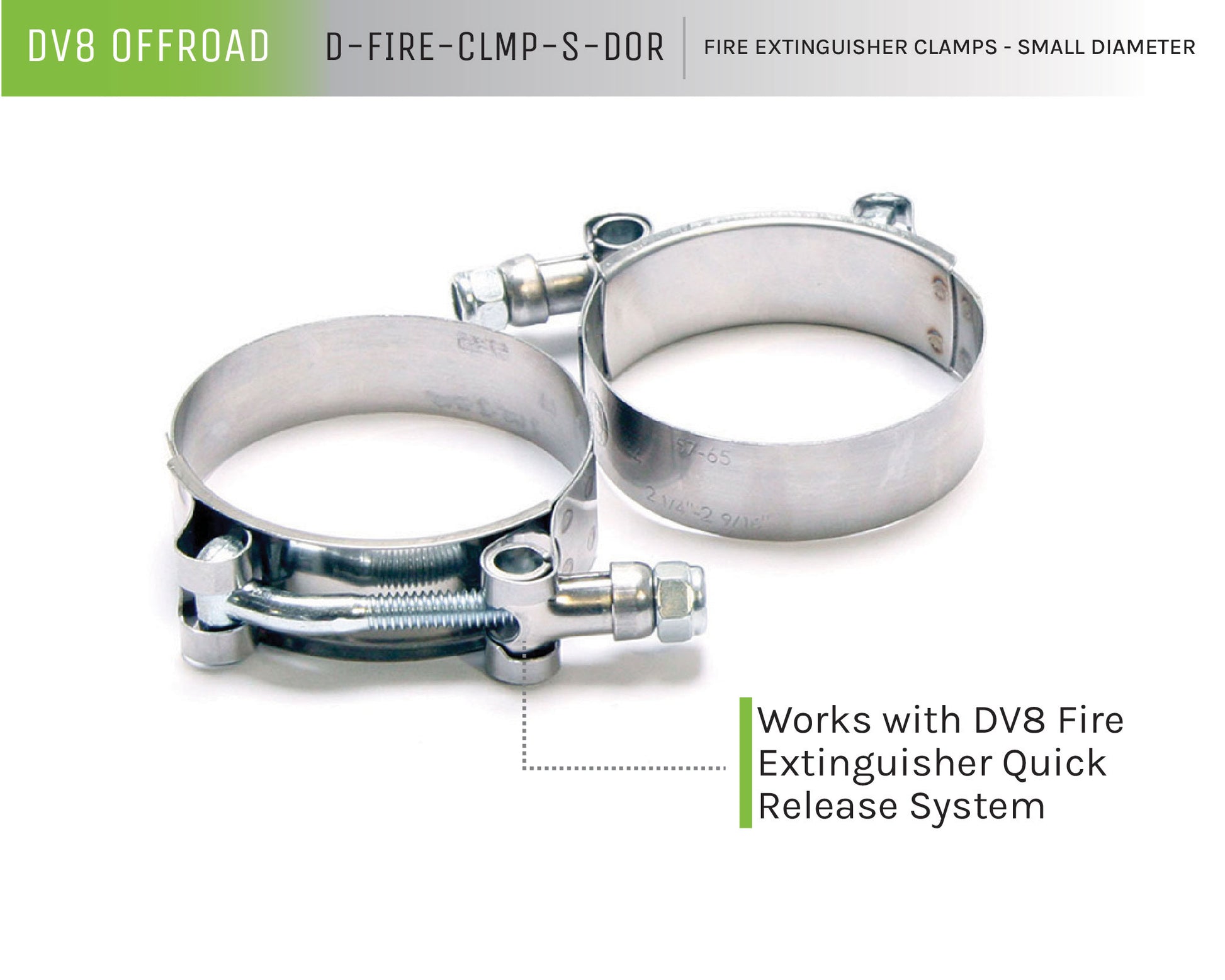 Fire Extinguisher Clamps | Small Diameter