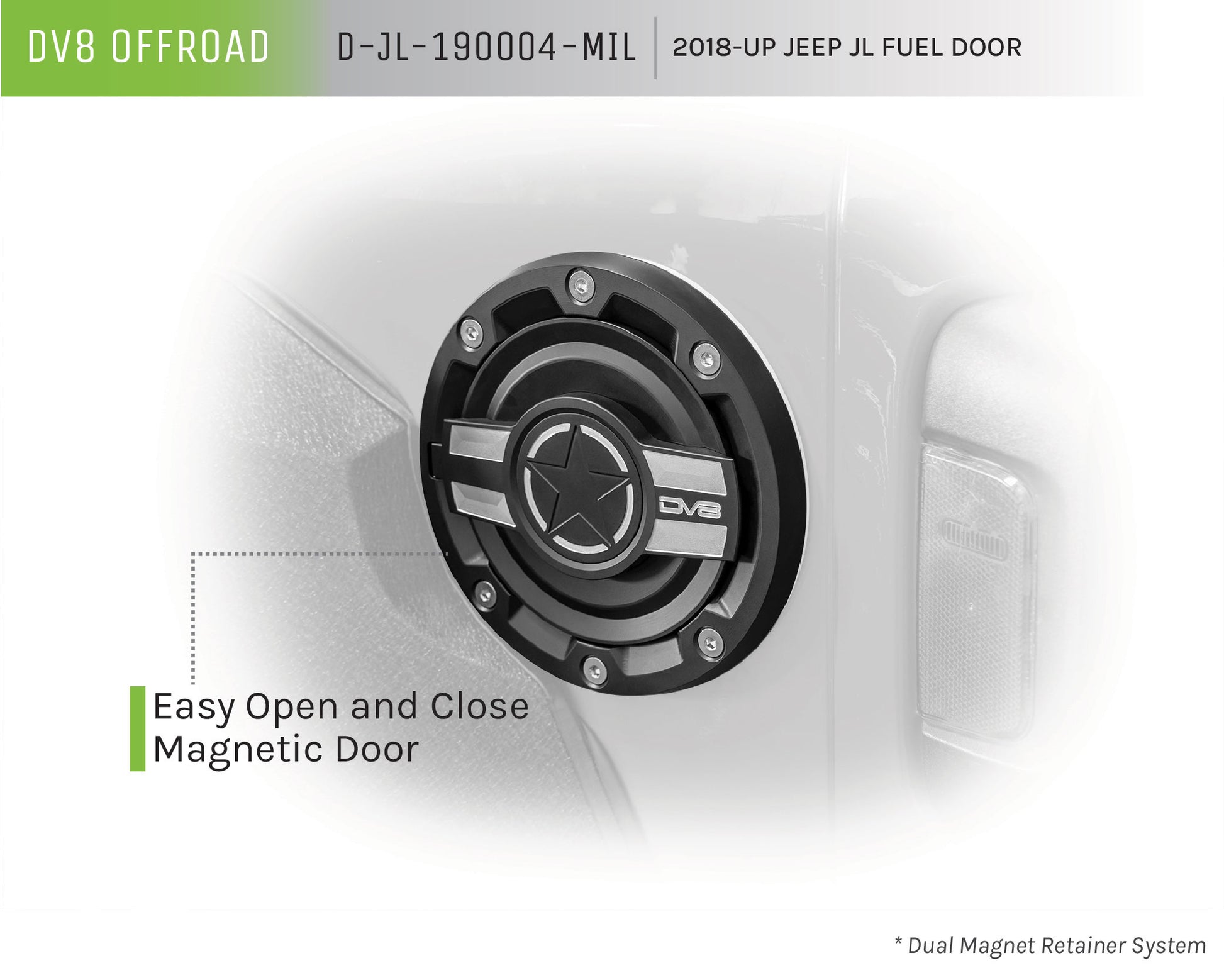 2018-23 Jeep JL Fuel Door