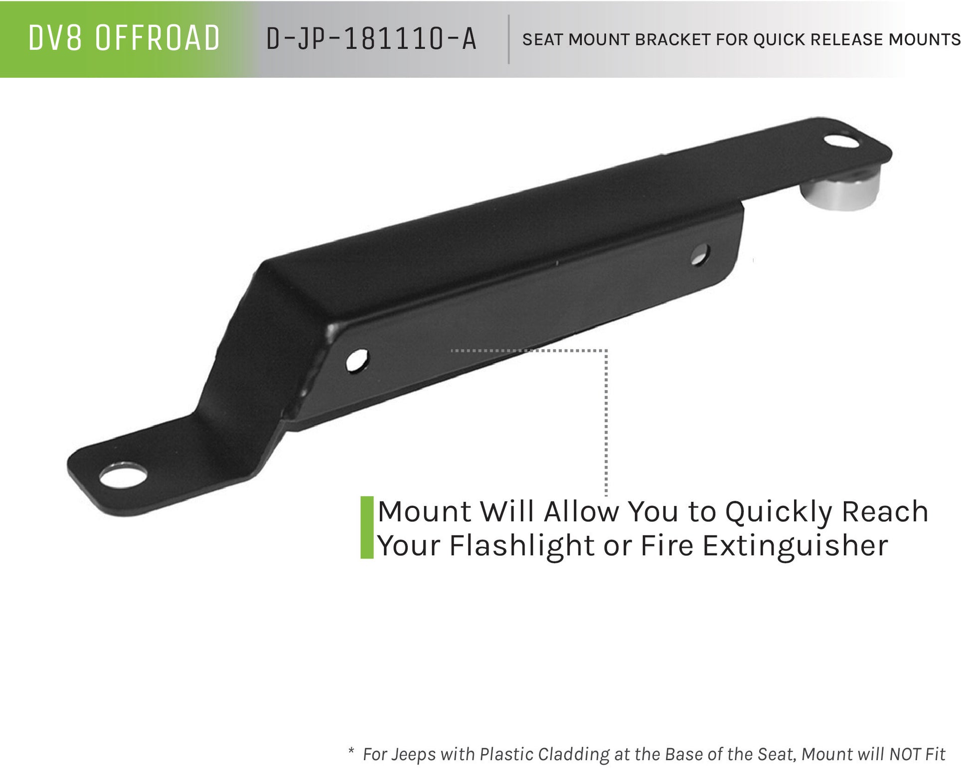 Seat Mount Bracket For Quick Release Mounts