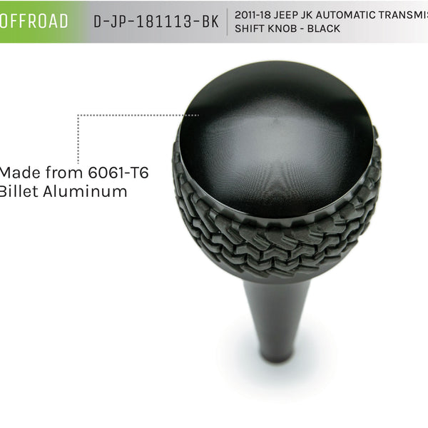 2011-18 Jeep JK Automatic Transmission Shift Knob | Black