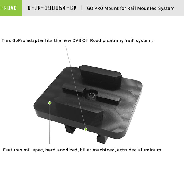 Go Pro Mount Bracket For Picatinny Rail System