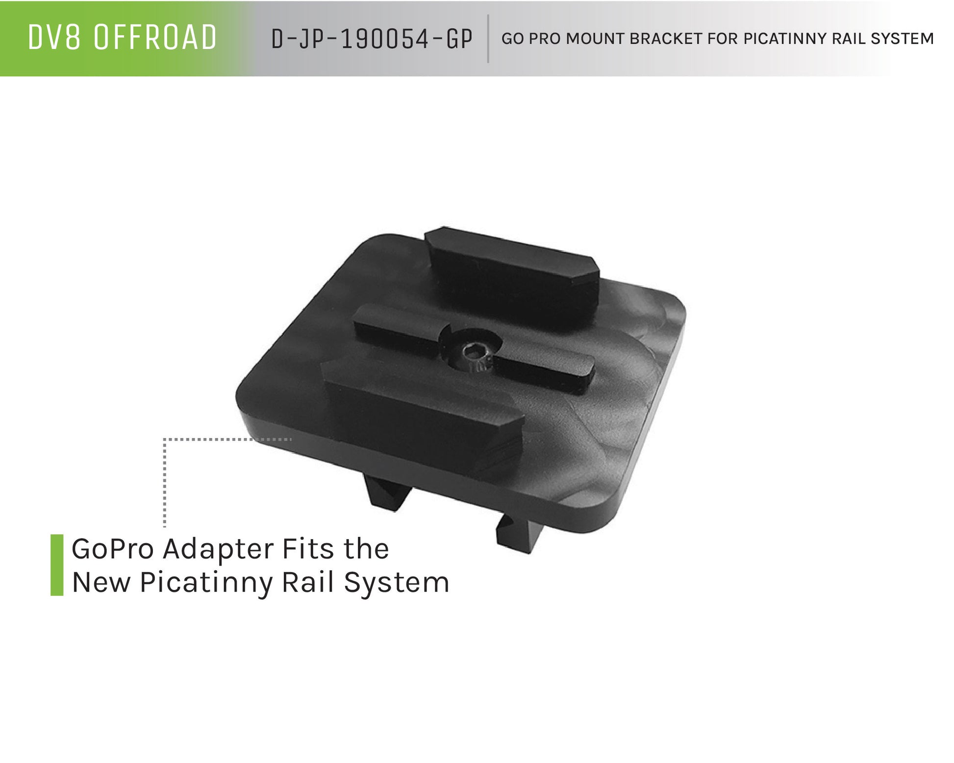 Go Pro Mount Bracket For Picatinny Rail System