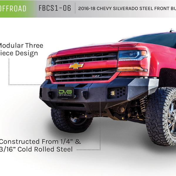 2016-18 Chevy Silverado 1500 Steel Front Bumper