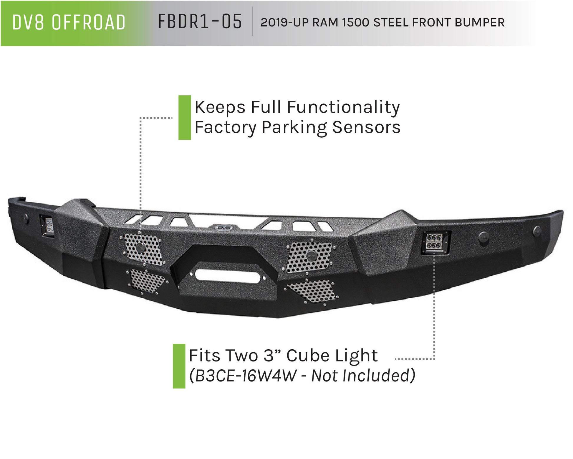 2019-21 Ram 1500 Steel Front Bumper