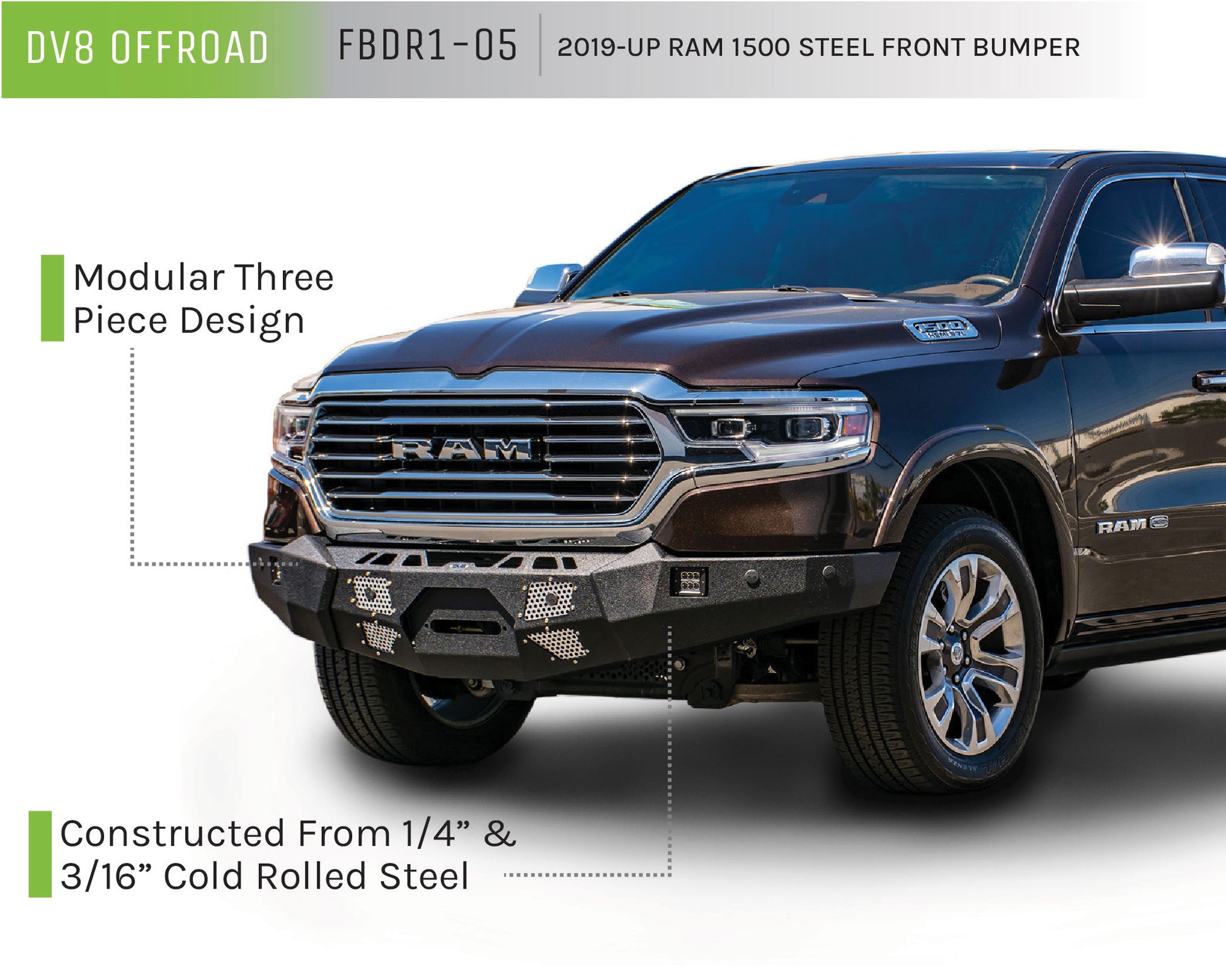 2019-21 Ram 1500 Steel Front Bumper