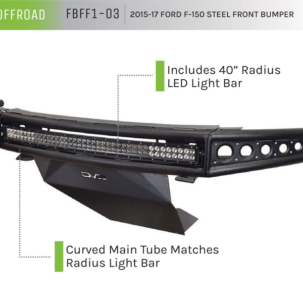 2015-17 Ford F-150 Steel Front Bumper