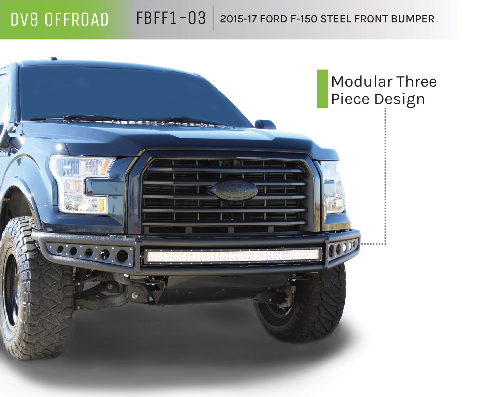 2015-17 Ford F-150 Steel Front Bumper