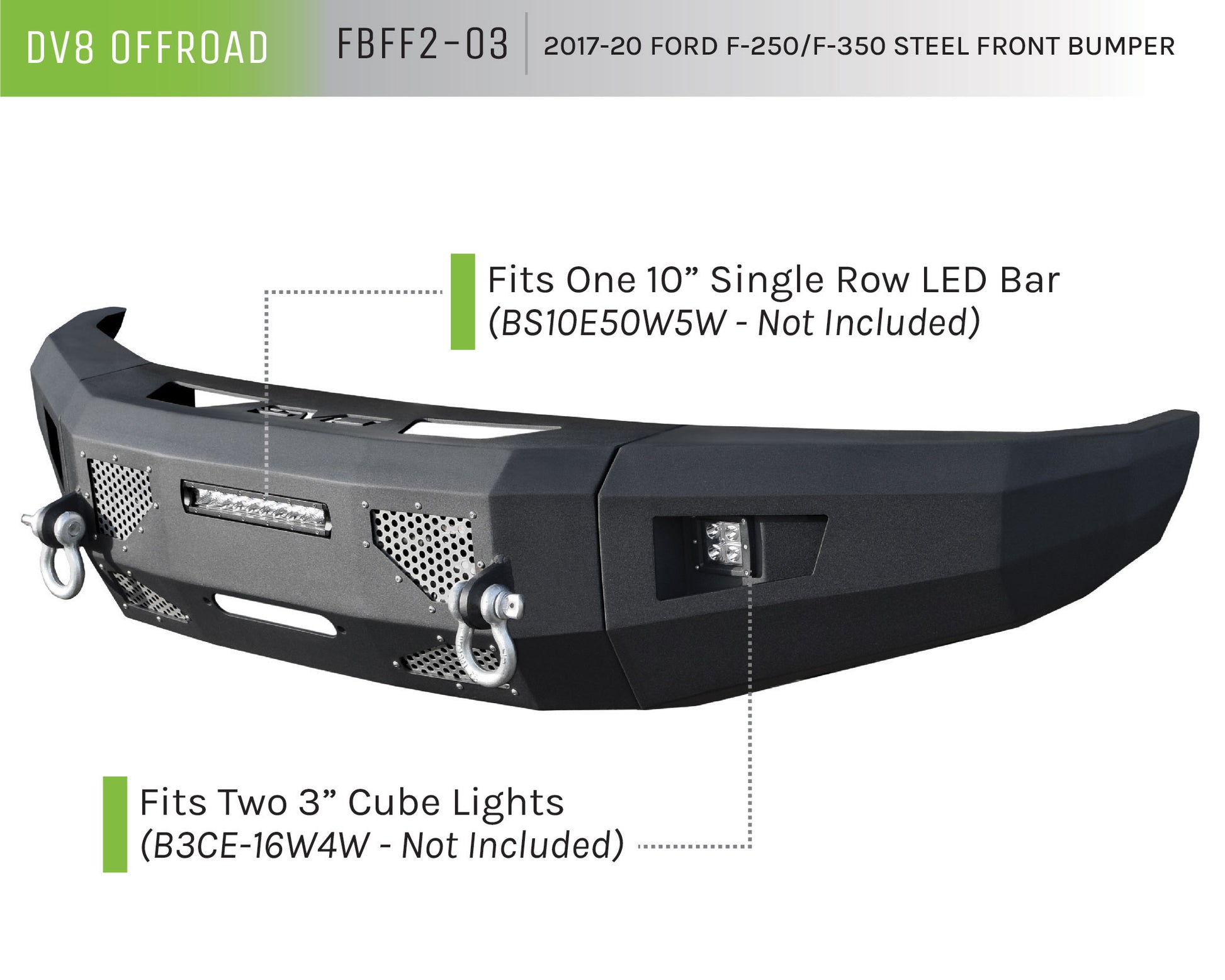 2017-20 Ford F-250 / F-350 Steel Front Bumper