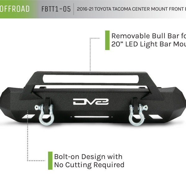 2016-22 Toyota Tacoma Center Mount Front Bumper