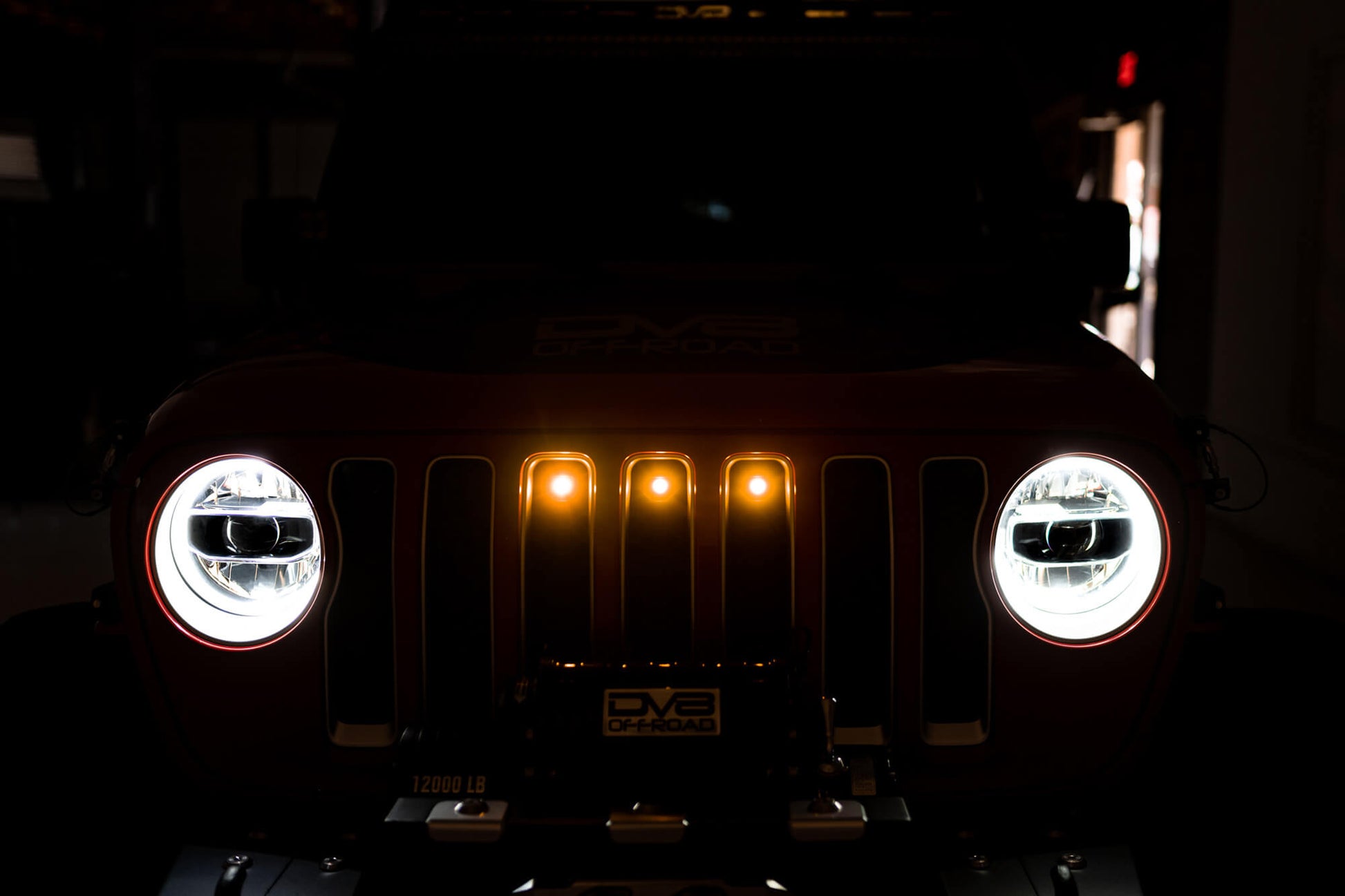 2020-2023 Jeep Gladiator JT Amber Grille Lights