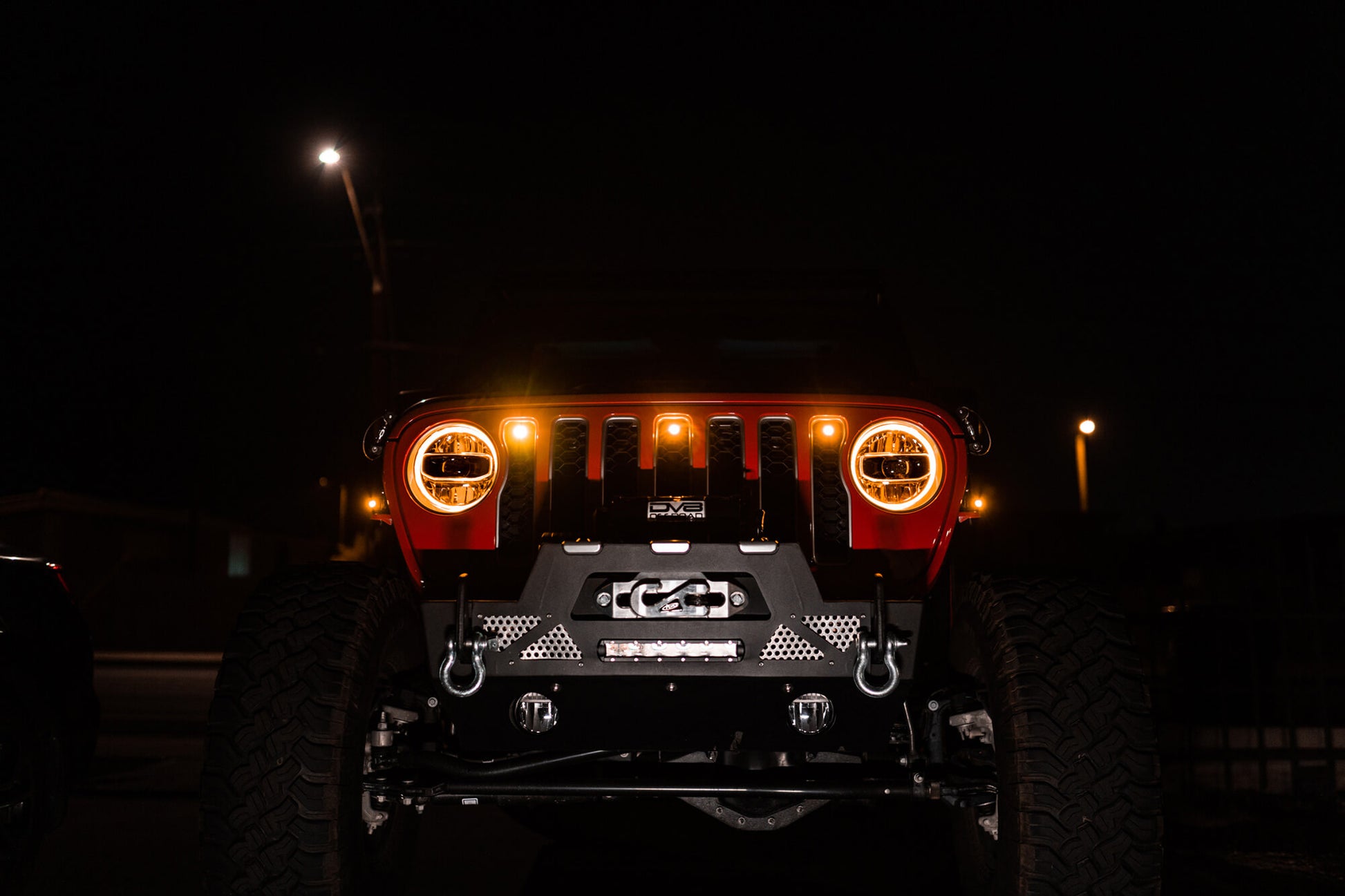 2018-2022 Jeep Wrangler JL Amber Grille Lights