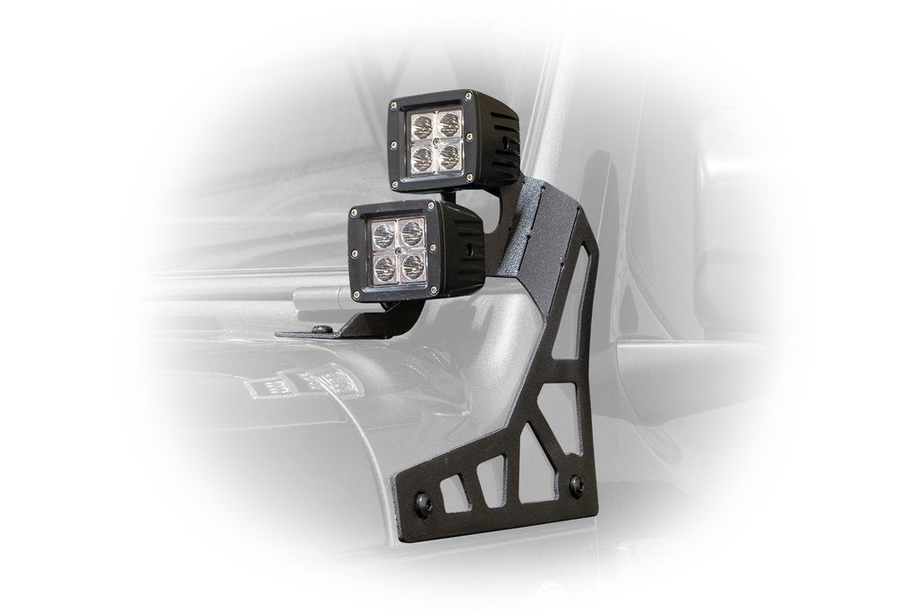 2018-22 Jeep JL & 2020-22 JT Lower A-Pillar Light Mount