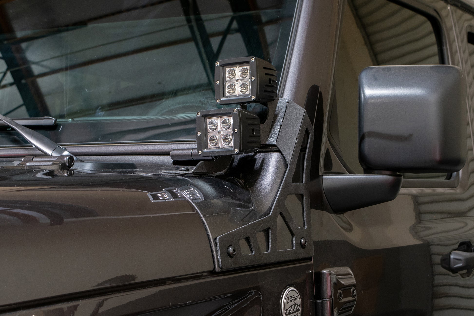 2018-22 Jeep JL & 2020-22 JT Lower A-Pillar Light Mount