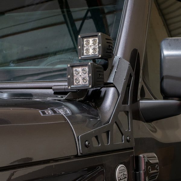 2018-22 Jeep JL & 2020-22 JT Lower A-Pillar Light Mount