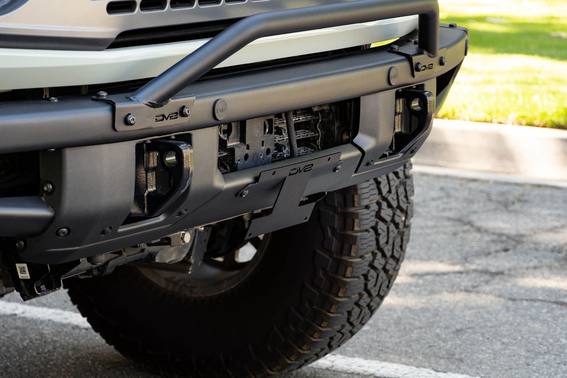 2021-22 Ford Bronco | Factory Front Bumper License Relocation Bracket | center