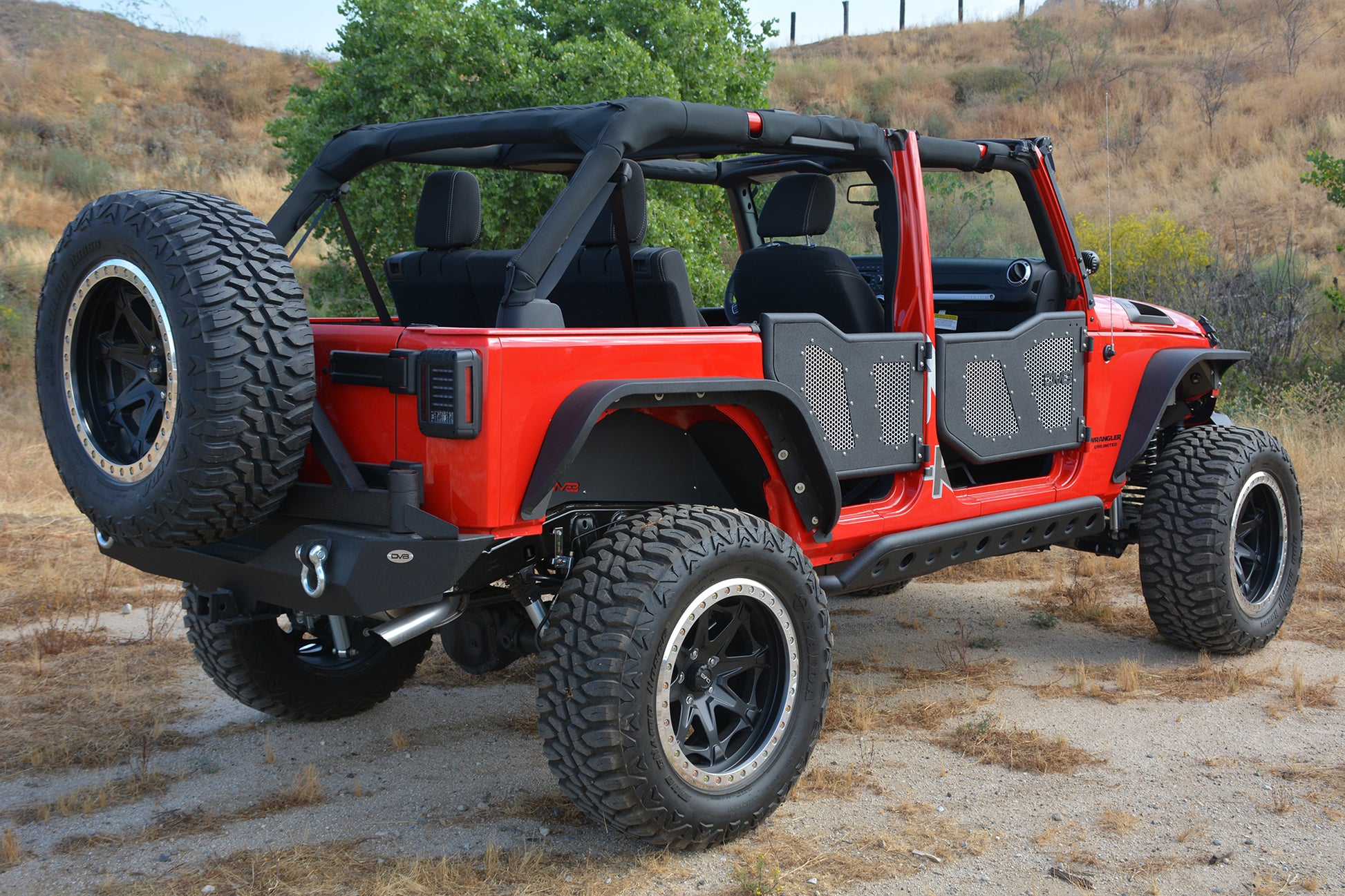 Aluminum Mesh Inserts For Front JK Rock Doors