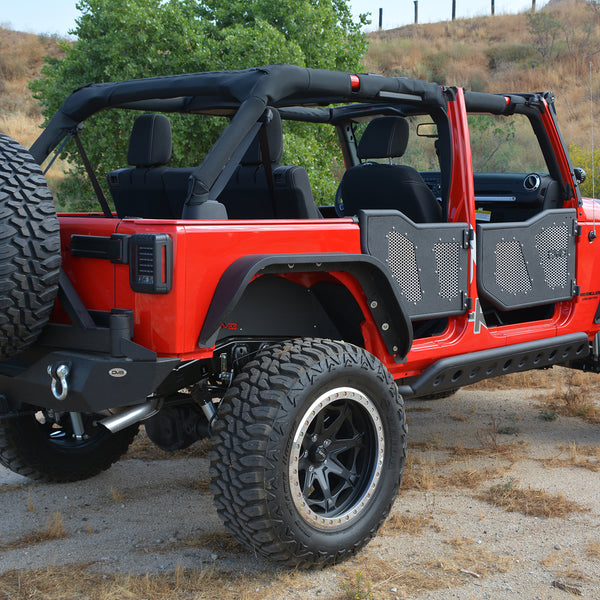 Aluminum Mesh Inserts For Front JK Rock Doors