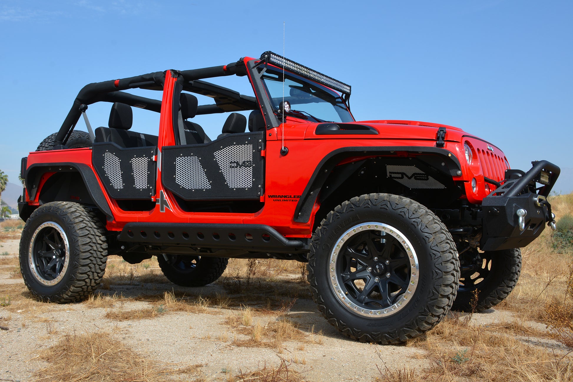 Aluminum Mesh Inserts For Rear JK Rock Doors