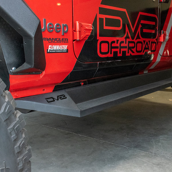 2018-22 Jeep JL 4-Door Plated Sliders With Step