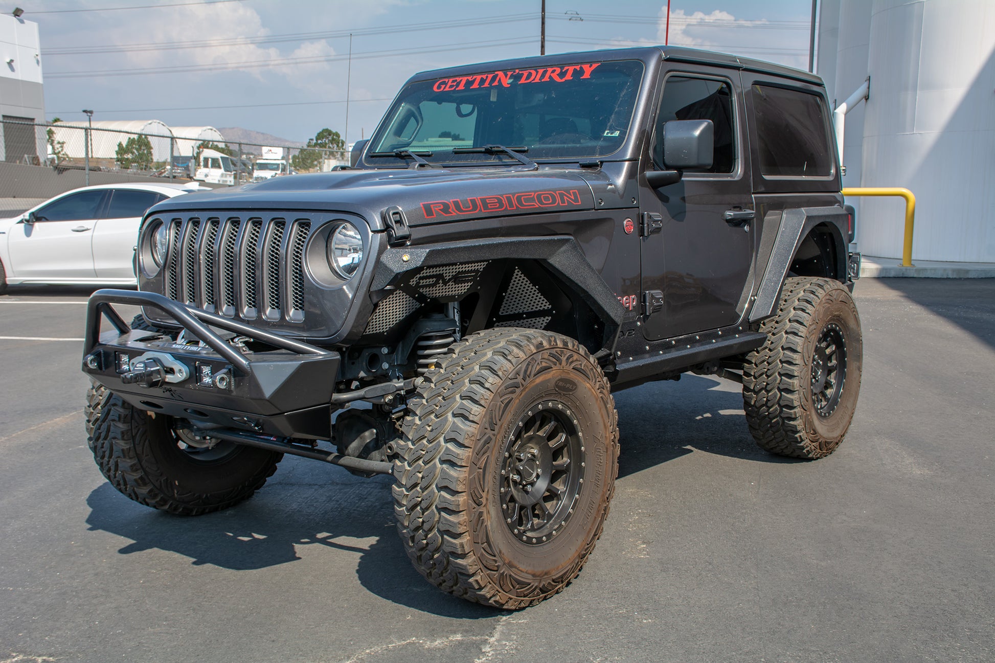 2018-22 Jeep JL 2-Door Rock Sliders With Rock Skins