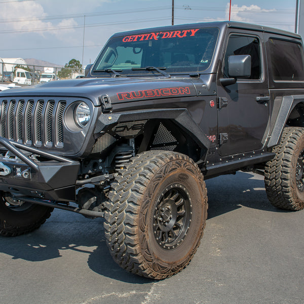 2018-22 Jeep JL 2-Door Rock Sliders With Rock Skins