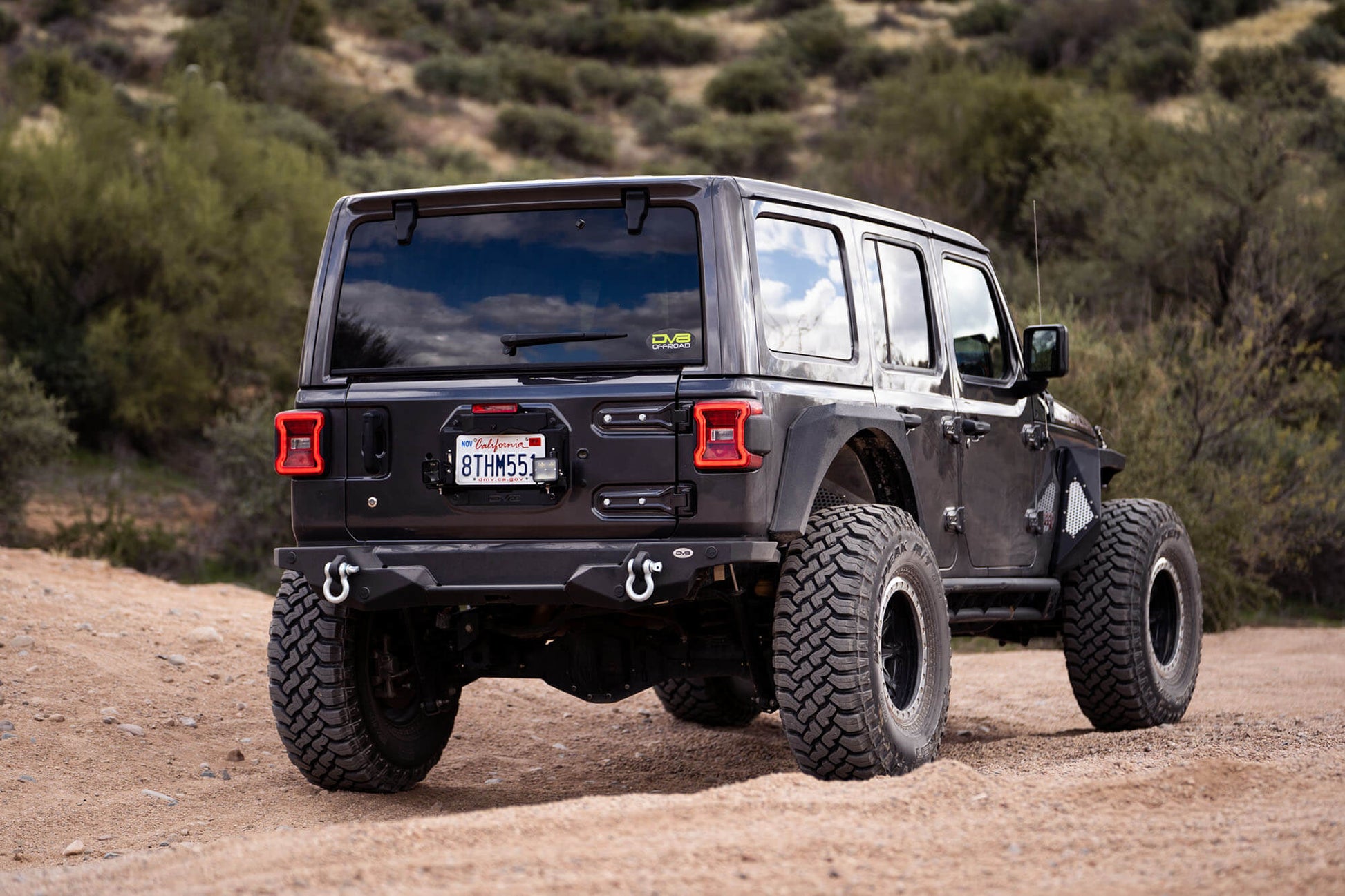 2018-22 Jeep Wrangler JL Spare Tire Delete With Light Mounts